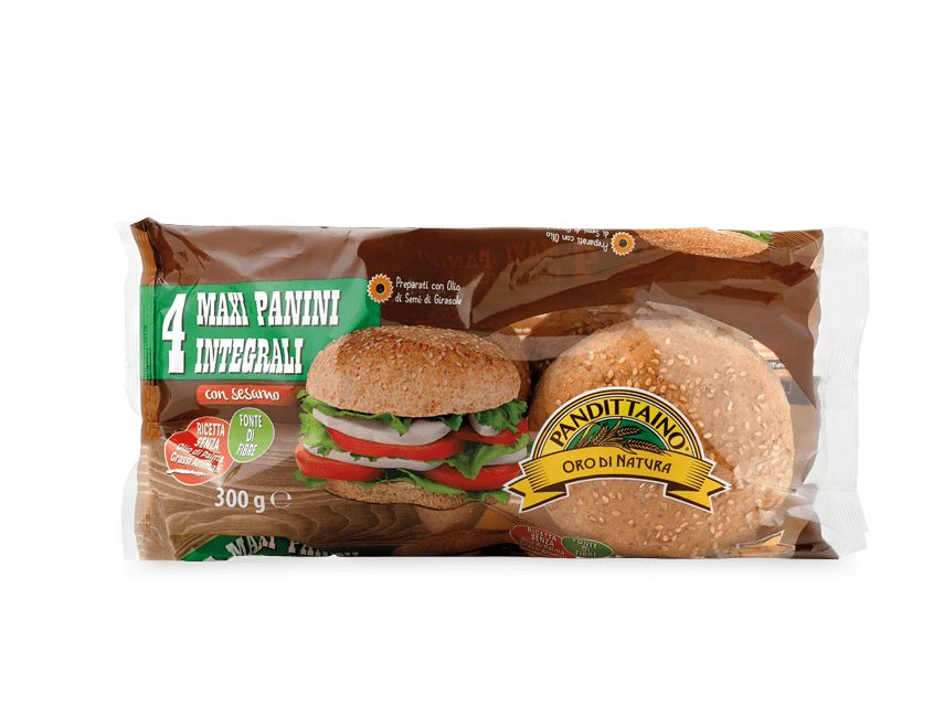 Maxi panini integrali per hamburger Pandittaino