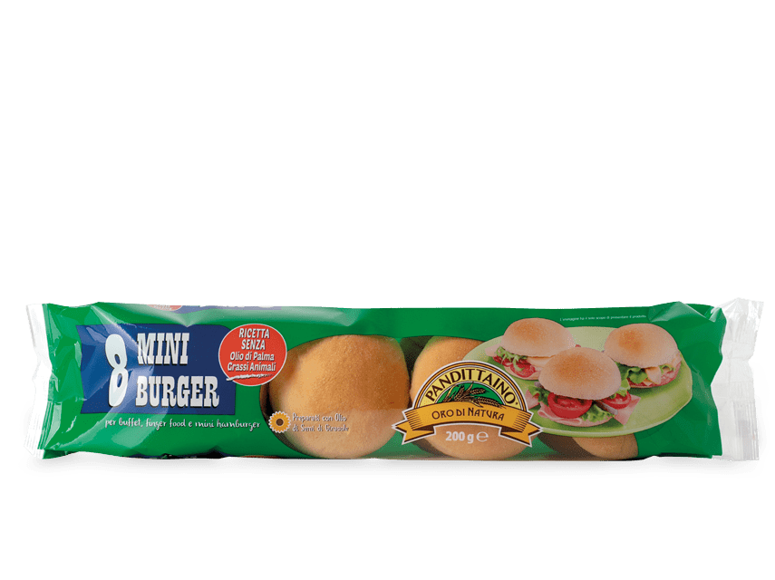 Mini panini per hamburger Pandittaino