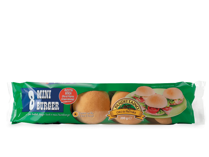 Mini panini per hamburger pack 200g Pandittaino