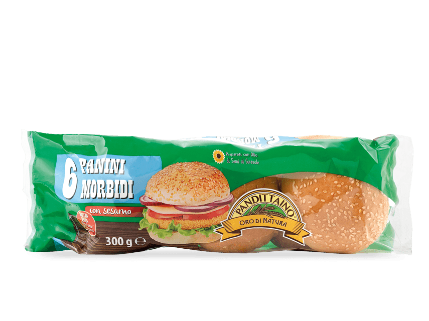 Panino per hamburger con sesamo Pandittaino