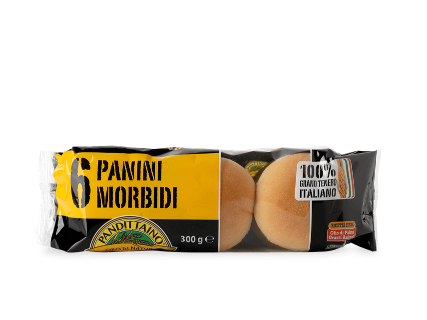 Panini morbidi per hamburger 100% grano tenero italiano pandittaino