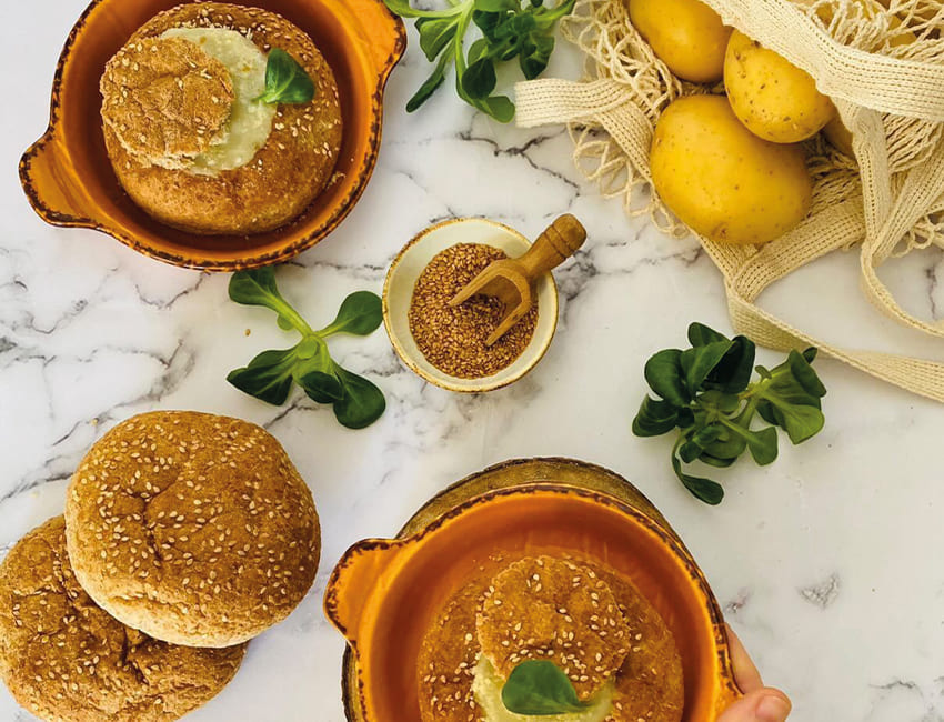 Ricetta Panini con vellutata di patate Pandittaino