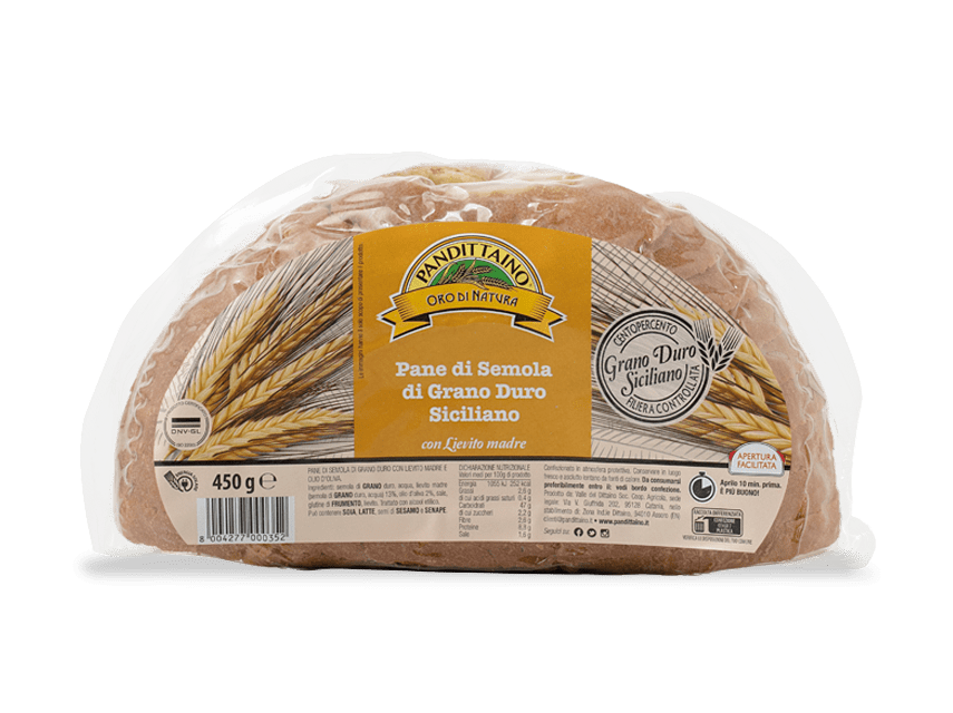 Pane di grano duro pack 450 g Pandittaino